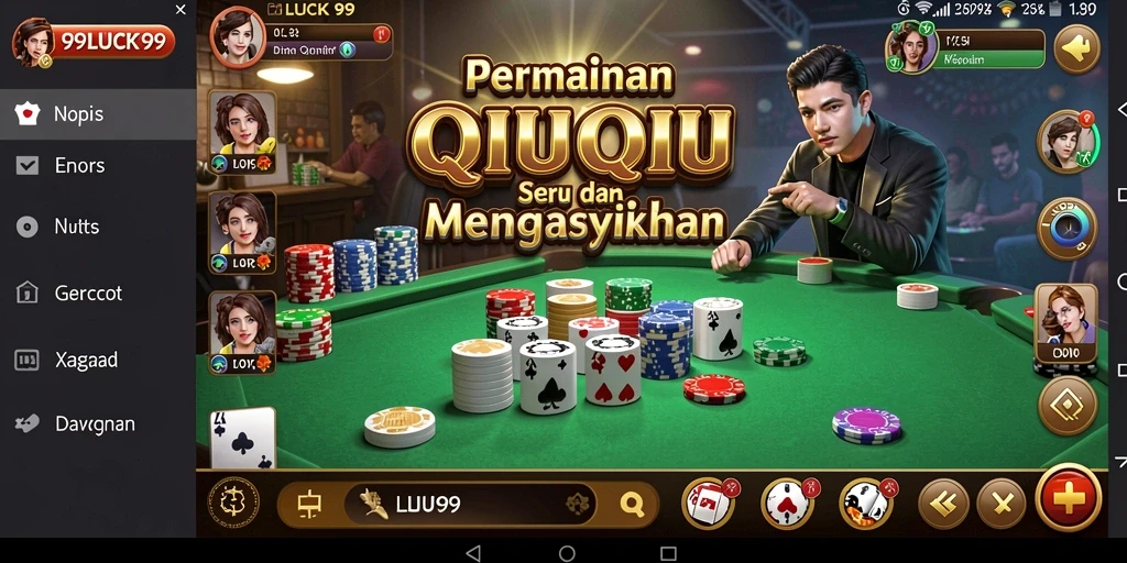Gameplay menarik QiuQiu di 99LUCK99 dengan kartu yang menantang.