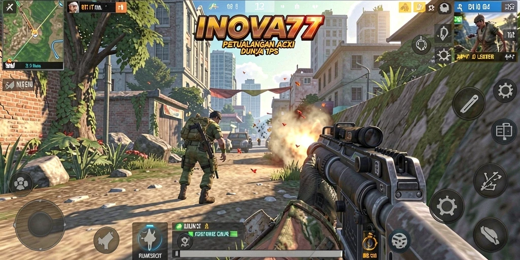 Tampilan gameplay menarik dengan aksi tembak-menembak yang intens.