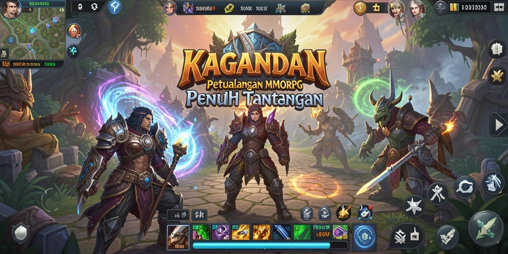 Gameplay menarik di dunia fantasi KAGANDAN yang penuh petualangan.