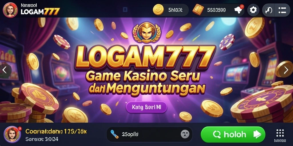 Tampilan gameplay LOGAM777 yang menarik dan penuh warna.