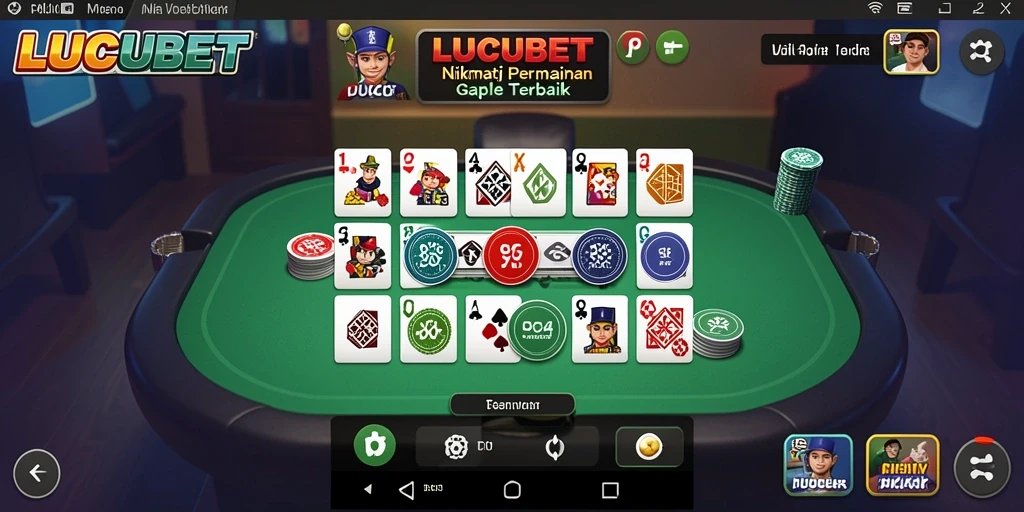Tampilan gameplay seru di LUCUBET dengan teman-teman.