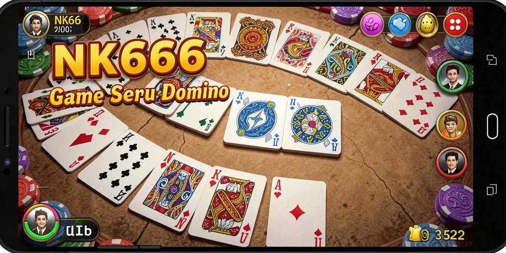 Tampilan permainan Domino yang menawan dan interaktif.