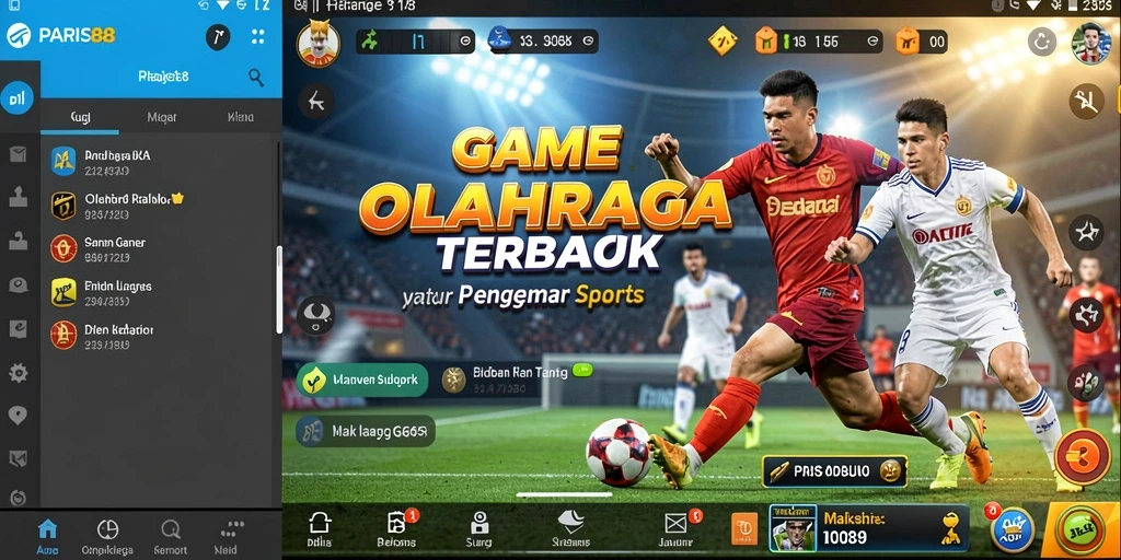 Tampilan aksi mendebarkan dari gameplay PARIS88 yang seru dan menantang.