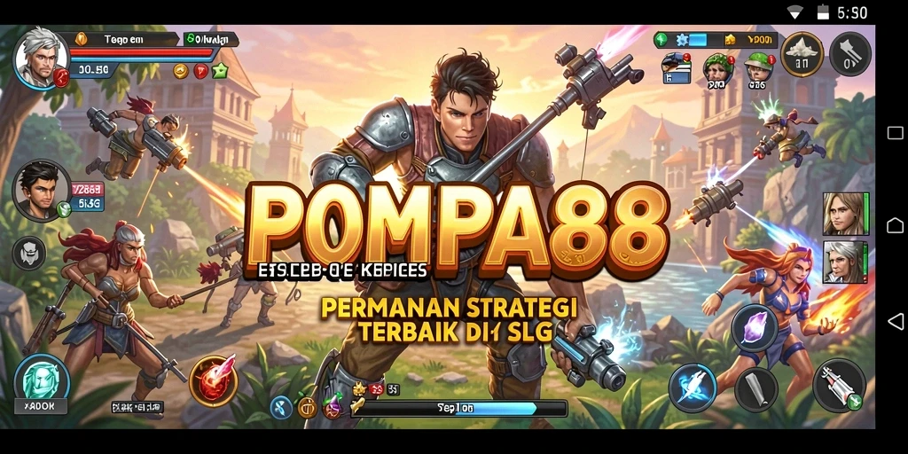 Tampilan gameplay POMPA88 yang menegangkan dan seru.