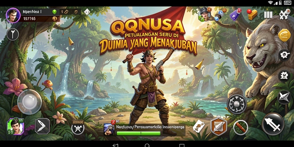 Tangkapan layar menunjukkan aksi mendebarkan dalam <strong>QQNUSA</strong> saat pemain menjelajahi dunia baru.