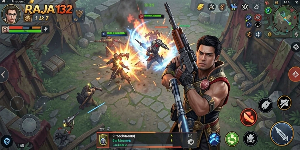 Tampilan gameplay RAJA132 yang menarik dalam pertempuran strategi.