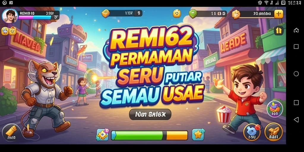 Tampilan gameplay seru dan berwarna dari REMI62.